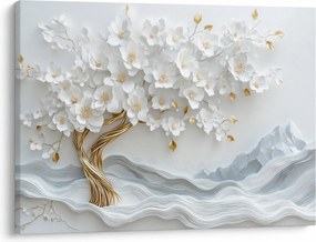 Tablou – Arborele vieții 3D elegant (70x50 cm)