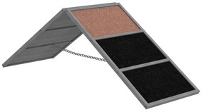 PawHut Rampă de agilitate pentru câini echipament de agilitate cadru în A suprafață antiderapantă 173 x 59 x 66 cm gri | Aosom Romania