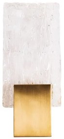 Aplica de perete LED design modern Vetro Brushed Gold