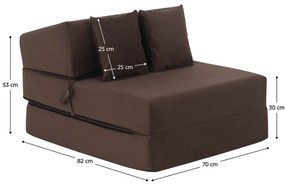 Scaun pliant/saltea PELOS, maro