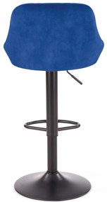 Scaun tip bar Henrietta (albastru închis + negru). 1039560
