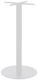 Stalp picior suport blat masa bar metal alb-negru 40x40x108 cm