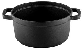 Cratita din fonta Muhler Tika MR-2048CI, 20x10 cm, 2 L, Inductie, Negru