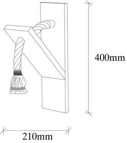 Aplică EREBOS 1xE27/40W/230V