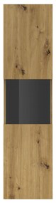 Vitrină Avernic Typ 05 (negru + Stejar artisan). 1042054