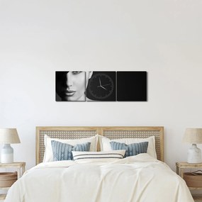 Tablou - Portretul femeii cu pălărie (cu ceas) (90x30 cm)