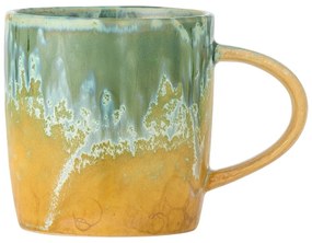 Ceașcă galbenă/verde-deschis din gresie 400 ml Milani – Bloomingville