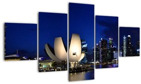 Tablou Singapore nocturn (125x70 cm), în 40 de alte dimensiuni noi