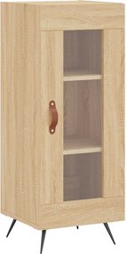 vidaXL Servantă, stejar sonoma, 34,5x34x90 cm, lemn compozit