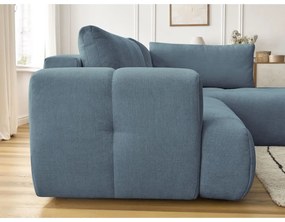 Colțar albastru extensibil/cu spațiu de depozitare (cu colț pe partea dreaptă/în formă de ”L”) Fuji – Bobochic Paris