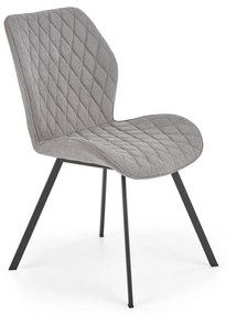 Scaun de bucaterie Debora, gri/negru