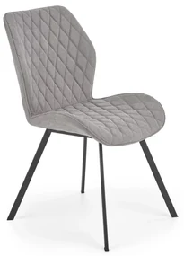 Scaun de bucaterie Debora, gri/negru