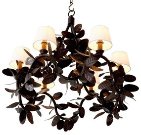 Candelabru LUX din alama design frunze Cheverny bronz
