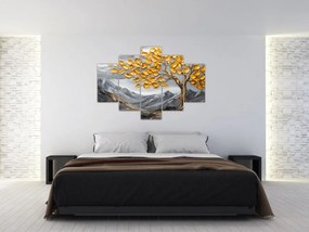 Tablou – Arbore cu frunze aurii (150x105 cm)