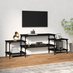 826320 vidaXL Dulap TV, negru, 157x35x52 cm, lemn prelucrat