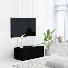 801860 vidaXL Comodă TV, negru, 80 x 34 x 30 cm, PAL