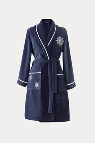 Halat pentru femei MARINE LADY + prosop + prosop de corp + cutie cadou S Albastru închis / Navy