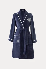 Halat pentru femei MARINE LADY + prosop + prosop de corp + cutie cadou S Alb / White