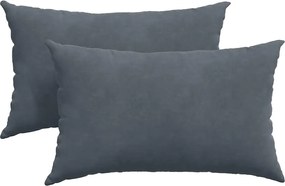 vidaXL Perne pentru canapea 2 pcs Gri închis 50 x 30 cm