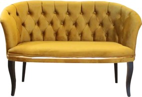 Set canapea Milano Relax Homs textil mustar gold