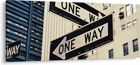 Tablou - New York ONE WAY (120x50 cm)