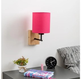 Lampă de perete Brilagi NUBILA WOOD 1xE27/25W/230V stejar/roz