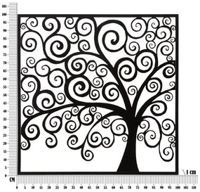 Decorațiune de perete din metal 100x100 cm Three Plus – Mauro Ferretti