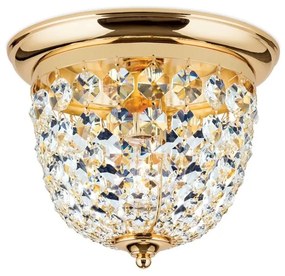 Plafoniera cristal Asfour design elegant lux PLAFOND D-26cm aurie