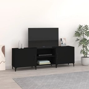 812628 vidaXL Comodă TV, negru, 150x30x50 cm, lemn compozit