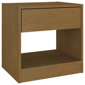 808069 vidaXL Noptieră, maro miere, 40x31x40 cm, lemn masiv de pin