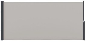 Outsunny Store lateral Gard anti-vânt paravan retractabil dim. 3L x 1,40H m alu. Poliester Anti-UV densitate mare 180 g/m² Gri | Aosom Romania