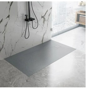Rea Magnum Grey cadita de dus dreptunghiulara x80 cm gri REA-K4107