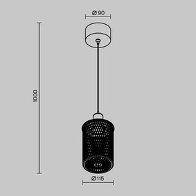 Pendul LED exterior design modern IP54 Latticea