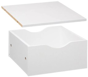 Sertar cu raft 31 x 31 x 16 cm, alb