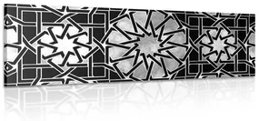 Tablou mozaic oriental alb-negru