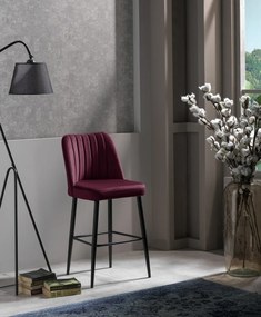 Set de scaune de bar Vento Claret Red, 4 buc., 4 buc