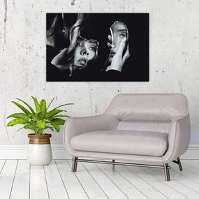 Tablou - Privind în oglindă (90x60 cm)