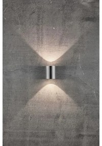 Nordlux - Aplică de perete LED pentru exterior CANTO, 2xLED/6W/230V, IP44, inox