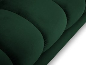 Colțar tapițat Bali, Verde/5 locuri/picioare gold/partea stângă/ L293 x l185 x h75