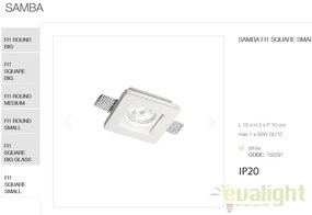 Spot incastrabil SAMBA FI1 SQUARE SMALL 150291