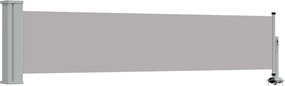 vidaXL Copertină laterală retractabilă de terasă, gri, 60 x 300 cm