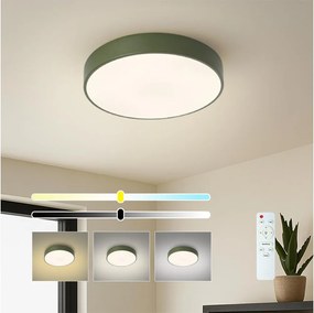 Brilagi - Plafonieră LED dimabilă POOL LED/36W/230V 3000-6000K 30 cm verde + telecomandă