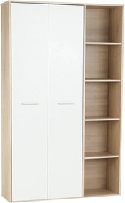 Dulap MAURUS NEW MA52, stejar sonoma/alb, PAL melaminat, cu 2 usi, 111