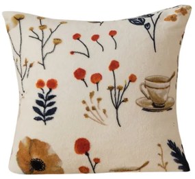 Husa pentru perna din micropolar PAPAVA 45x45 cm, crem