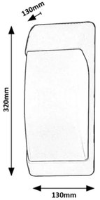 Aplic de exterior OPOLE 1xE27/12W/230V IP65 Rabalux 7796