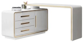 Birouri pentru calculator modern de colț culoare: alb DEPRIMO 14208 by Deprimo