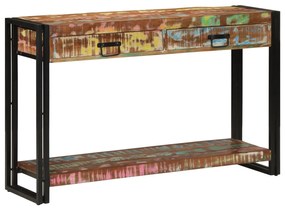 vidaXL Masă consolă, multicolor, 120x33x75 cm, lemn masiv reciclat