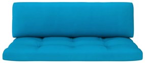 Canapea de mijloc din paleti de gradina, gri, lemn pin tratat Albastru, canapea de mijloc, Gri, 1