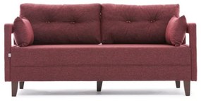 Canapea fixa Comfort, Balcab Home, 2 locuri, 175x80x80 cm, lemn, arosu
