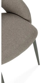 Scaune de dining verzi 2 buc. tapițate Lia – Marckeric